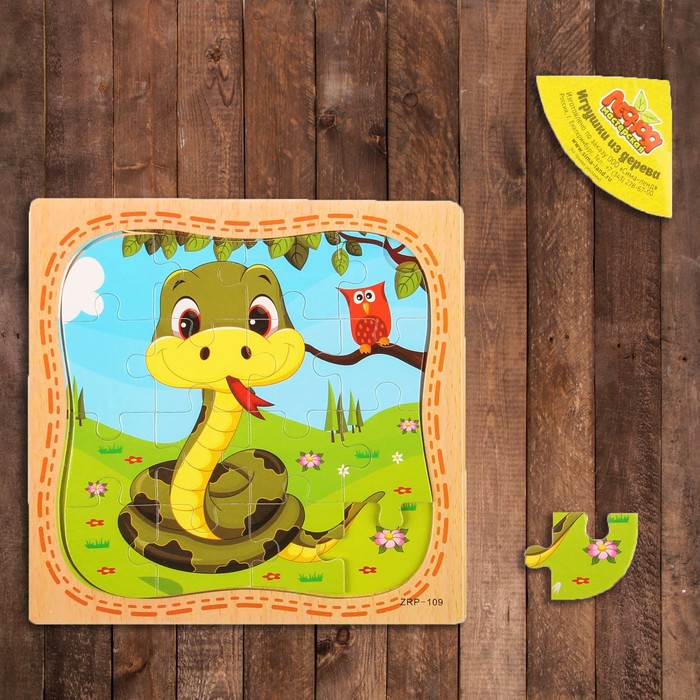 Пазл в рамке "Змейка"
