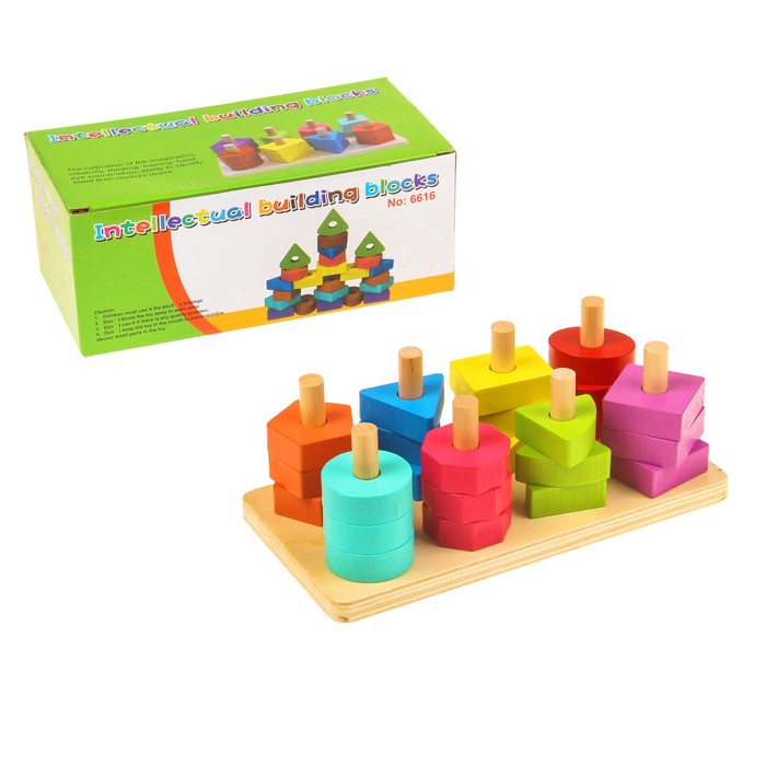 Пирамидка логическая "Формы и цвета"