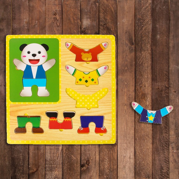 Рамка вкладыш - одевайка "Панда"