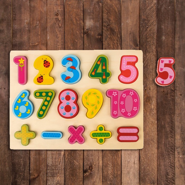 Рамка-вкладыш "Составляем примеры"