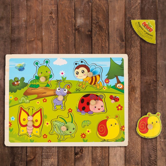 Рамка-вкладыш "Букашки на поляне"