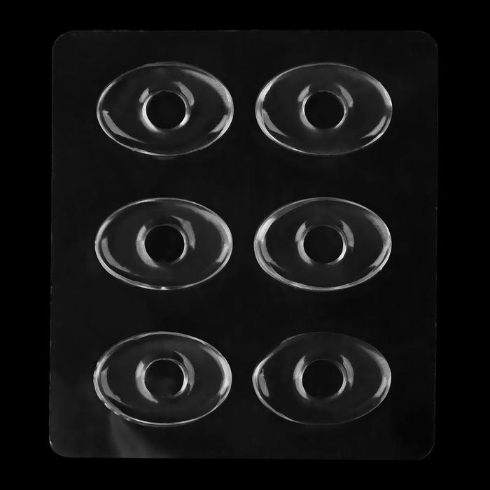 Вкладыши для обуви силиконовые, на клеевой основе, 6шт