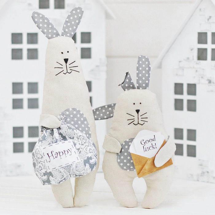 Набор для шитья текстильной игрушки "Братцы кролики"