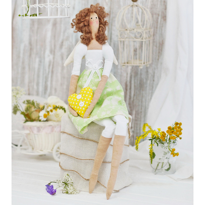 Набор для шитья текстильной игрушки "Ангелочек Виолетта"