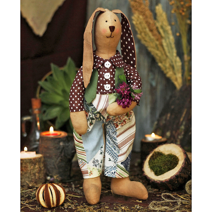 Набор для шитья текстильной игрушки "Зайчик Луис "