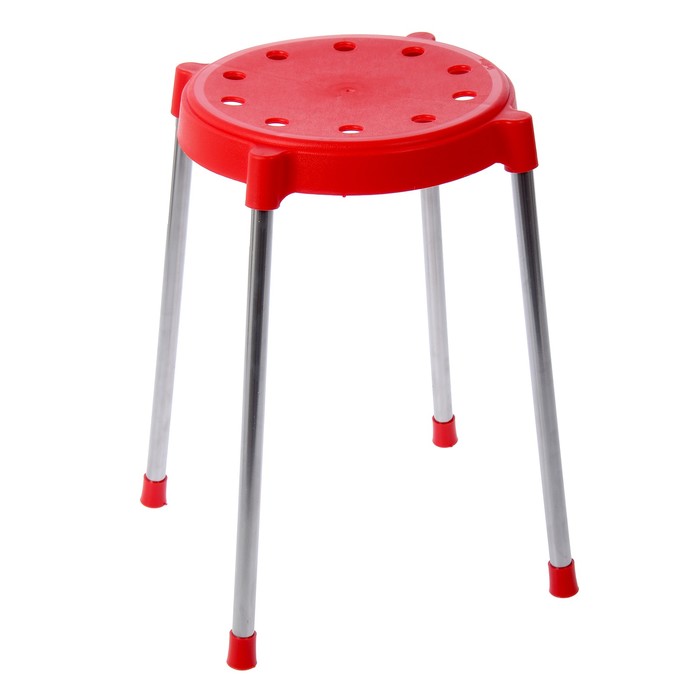 Табурет, цвет красный