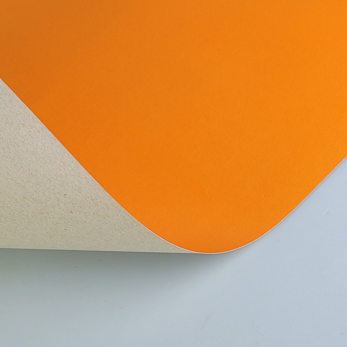 Картон цветн А1, плотность 230г/м2, односторонний, оранжевый