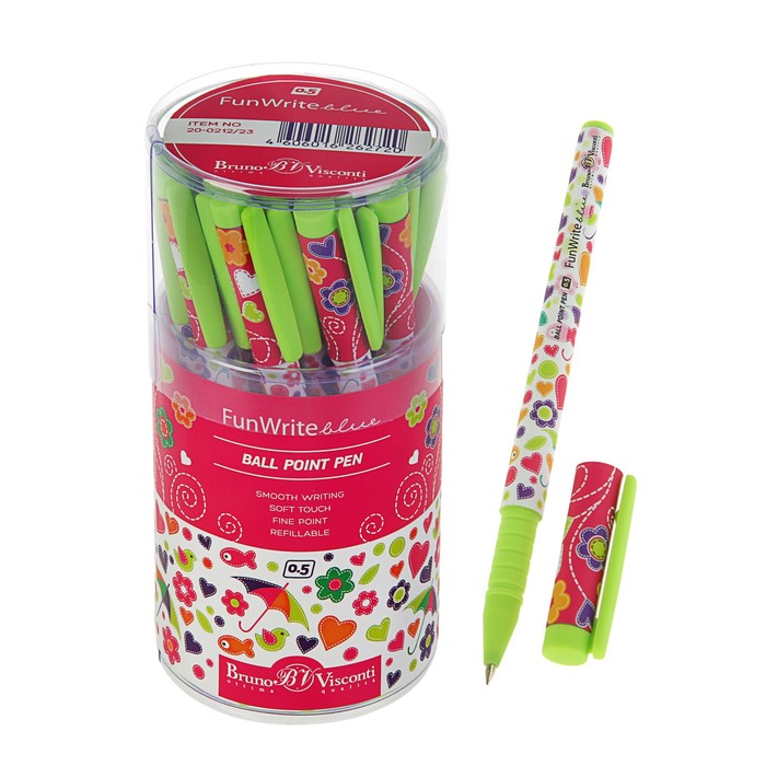 Ручка шариковая FunWrite "Праздник", узел 0.5 мм, чернила синие