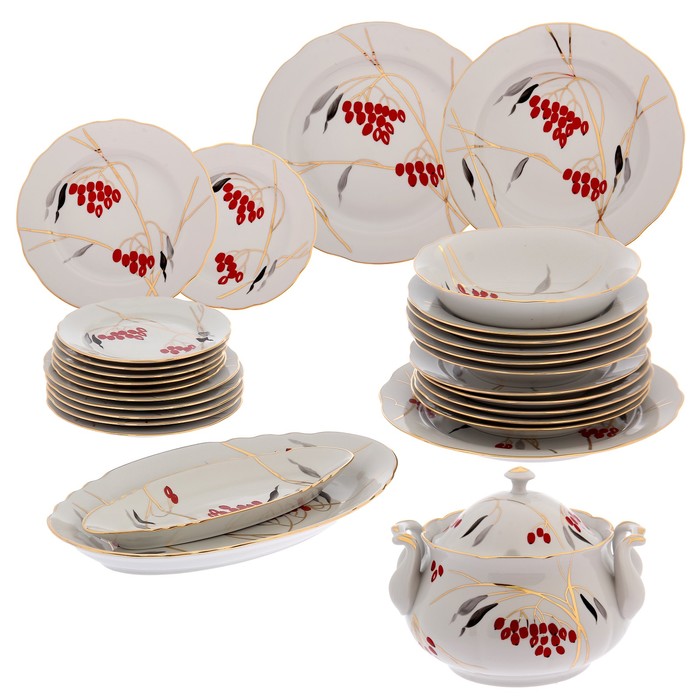 Сервиз столовый 29 предметов "Аппетитный. Кизил"