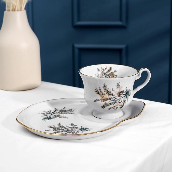 Чайная пара 220 мл "Весенний. Нина"