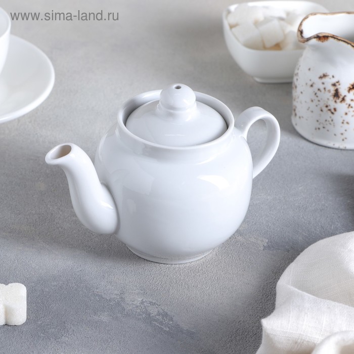 Чайник «Янтарь», 350 мл, цвет белый чайник lefard маки 350 мл