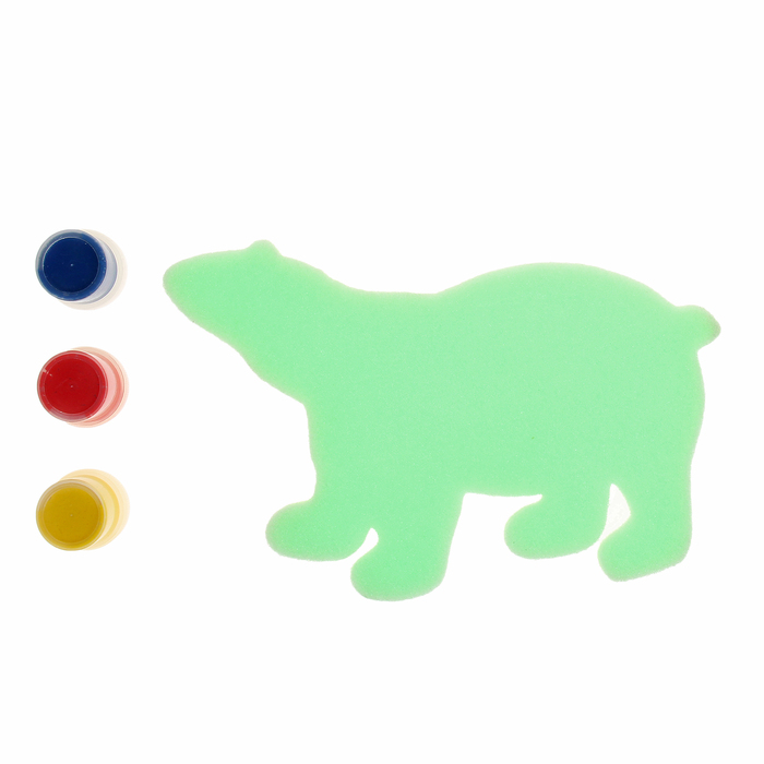 Чудо-раскраска "Лабиринт "Северный мишка" с красками