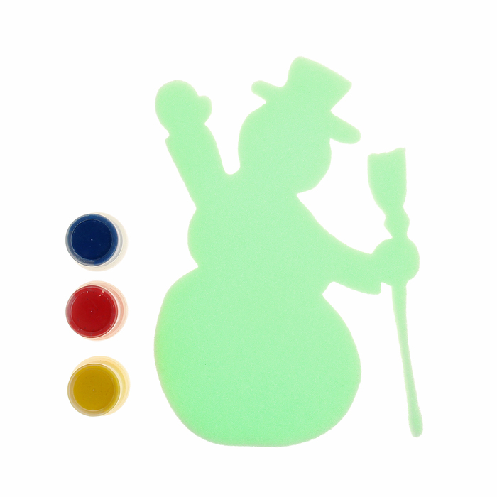 Чудо-раскраска "Лабиринт "Снеговик" с красками