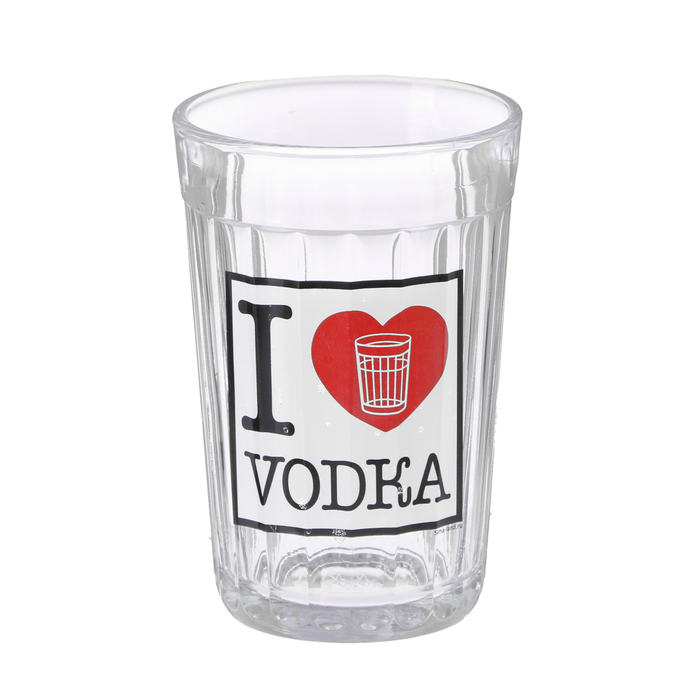 Стакан граненый "VODKA" стекло, в упаковке