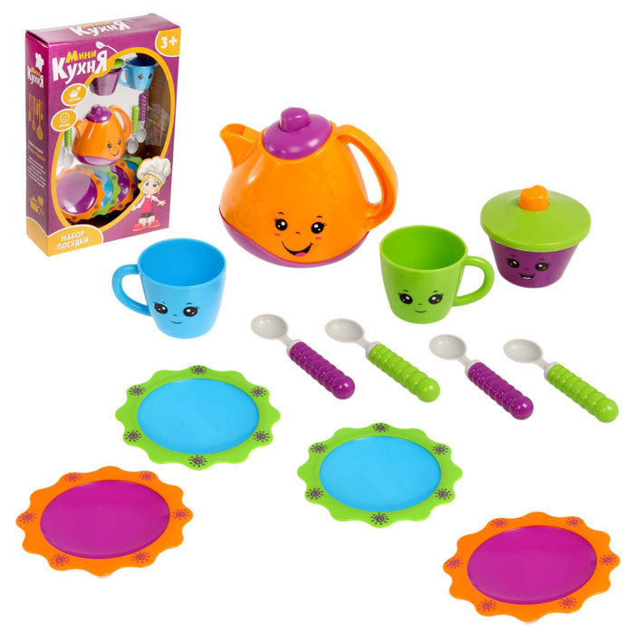Набор посуды "Весёлое чаепитие", 12 предметов