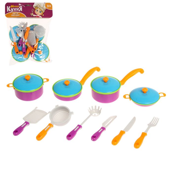 Набор посуды "Поварёнок", 10 предметов