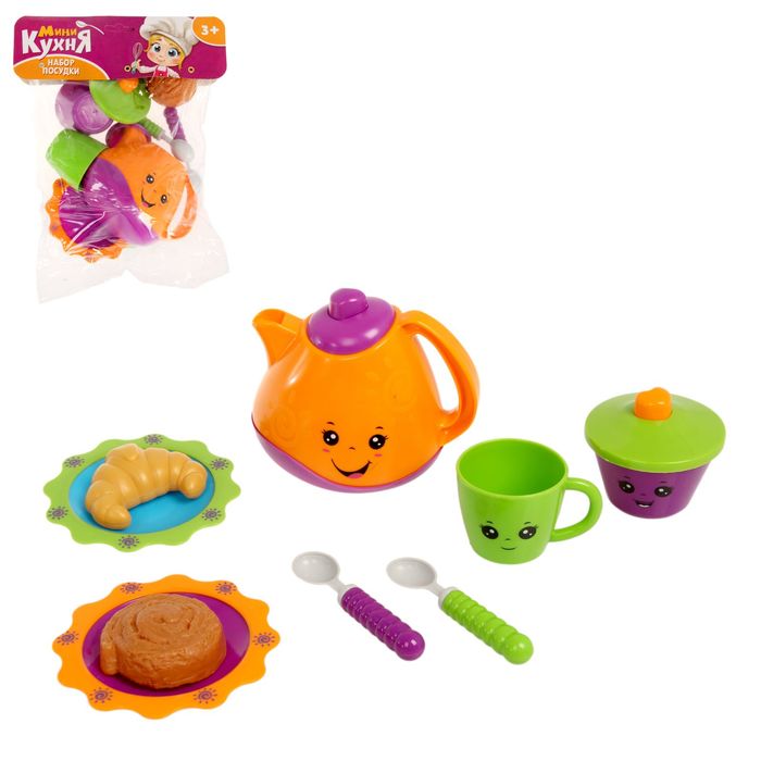 Набор посуды "Плюшки", 9 предметов