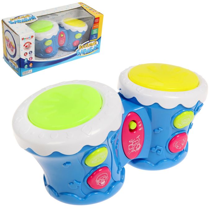 Игрушка развивающая "Весёлый барабан", рассказывает сказки, поёт песни, читает стихи