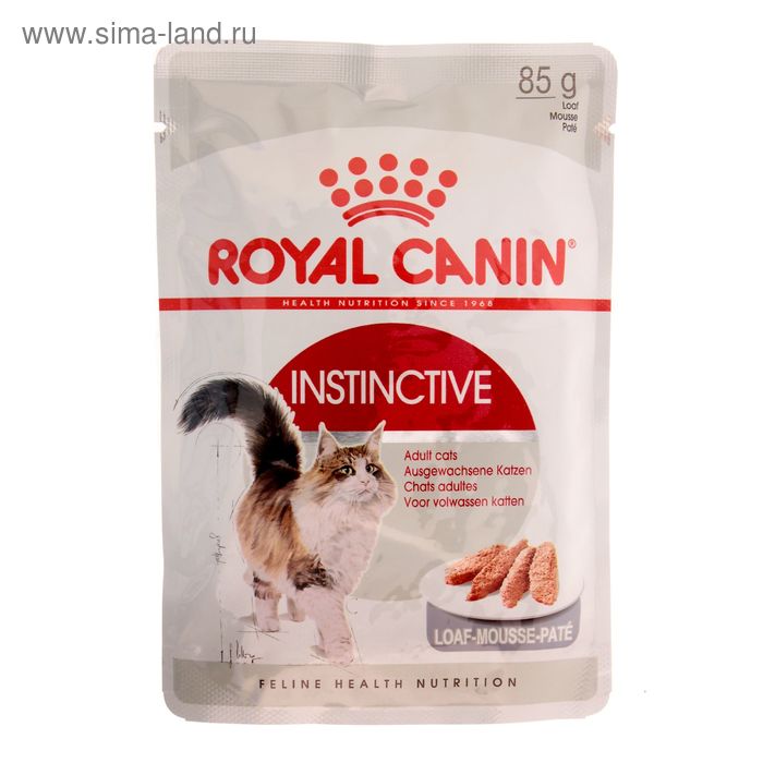 

Влажный корм RC Instinctive для кошек, паштет, пауч, 85 г