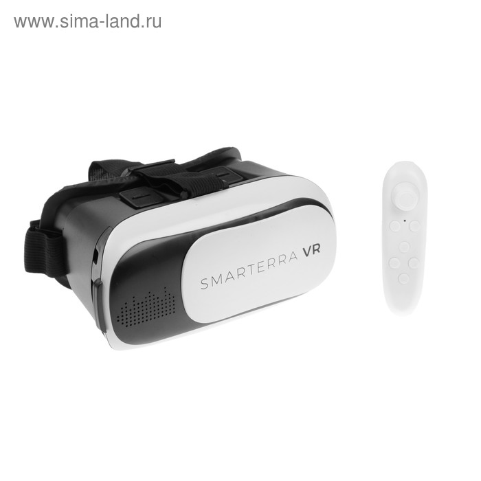 фото 3d очки smarterra vr, bt- контроллер для смартфонов, бело/черные