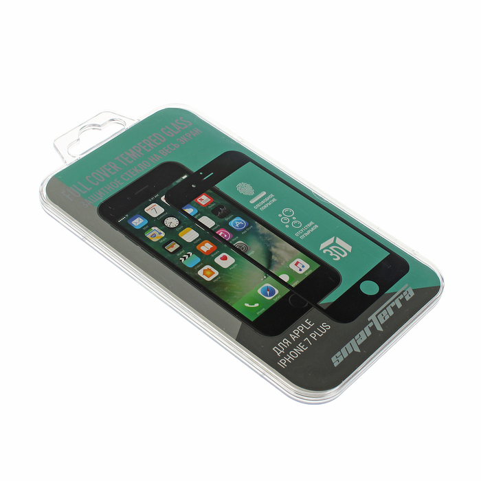 Защитное стекло Smarterra Full Cover Glass для iPhone 7 Plus, черное