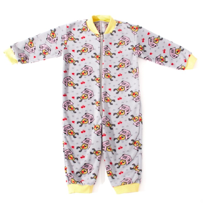 Комбинезон для мальчика, рост 110 см, цвет серый , принт лось 621771-8_м