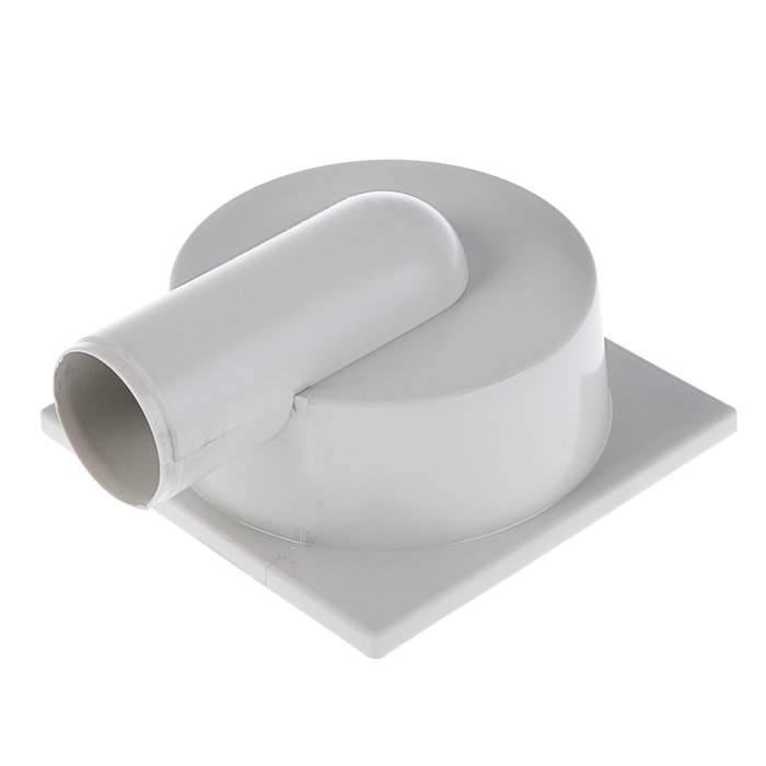 Трап "Татполимер", горизонтальный, d=50 мм, решетка нержавейка, 15х15 см, сухой затвор