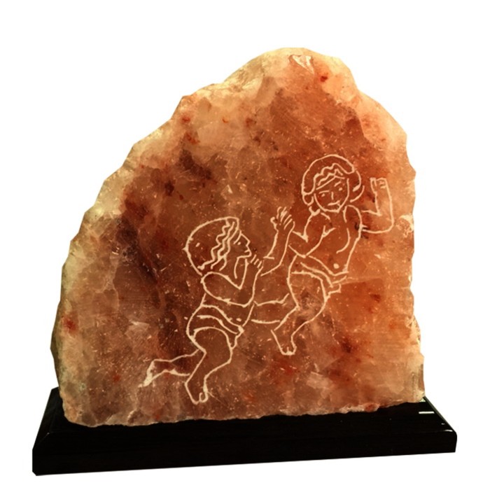 Сувенир из гималайской соли "Близнецы" 0,5-0,7 кг 15х13х4 см