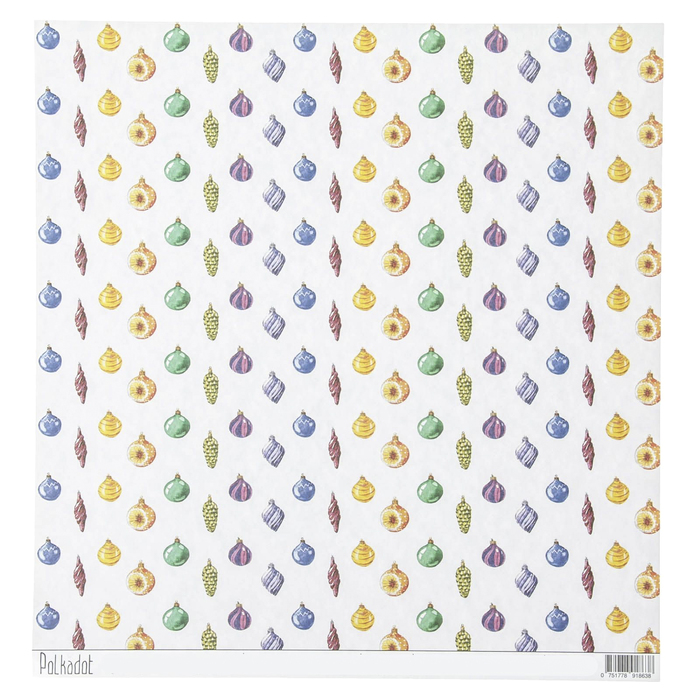 Бумага для скрапбукинга "Игрушки"  30,5х30,5 см