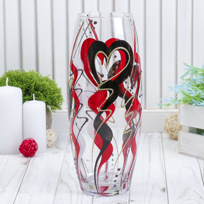 Ваза "Абстракция" прозрачная, d-7,5 см