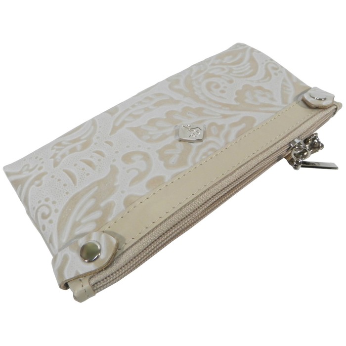 Кошелёк женский, 2 отдела для купюр, для монет, для кредитных карт, цвет бежевый