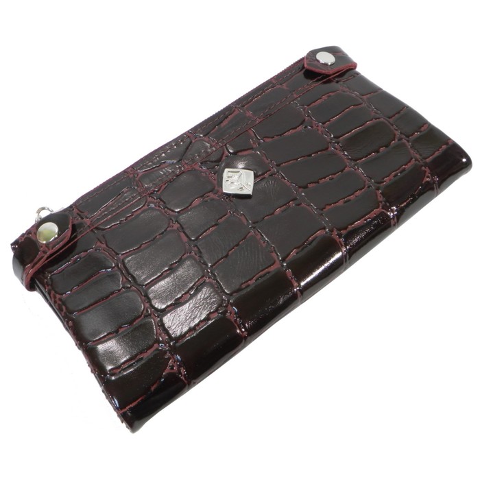 Кошелёк женский, 2 отдела для купюр, для монет, для кредитных карт, цвет бордовый