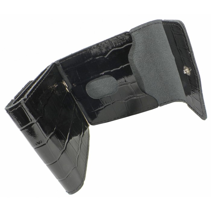 Портмоне с зажимом, 1 отдел, для карт, цвет чёрный