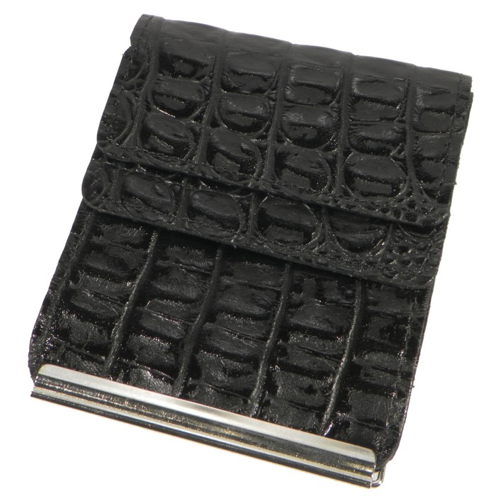 Портмоне с зажимом Z-28-126, 10,2*1,5*8,2,отдел для карт, черный