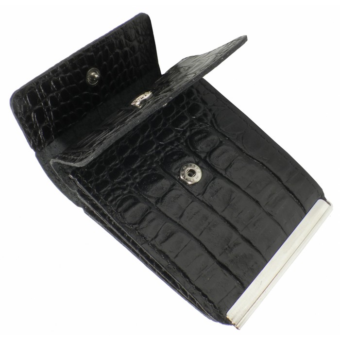 Портмоне с зажимом Z-28-126, 10,2*1,5*8,2,отдел для карт, черный