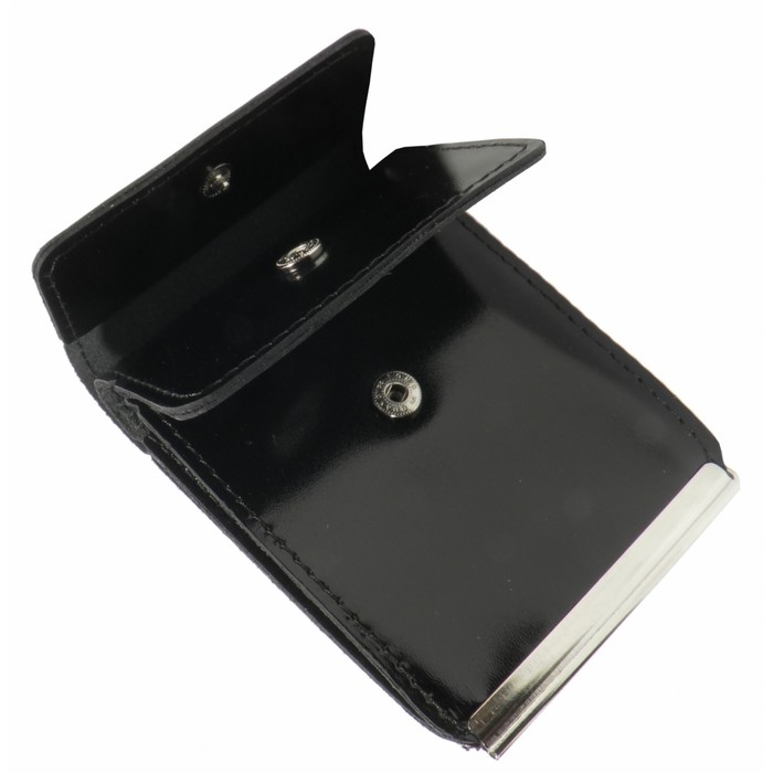 Портмоне с зажимом, 1 отдел, для карт, цвет чёрный