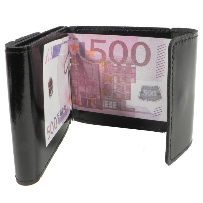 Портмоне с зажимом, 1 отдел, для карт, цвет чёрный