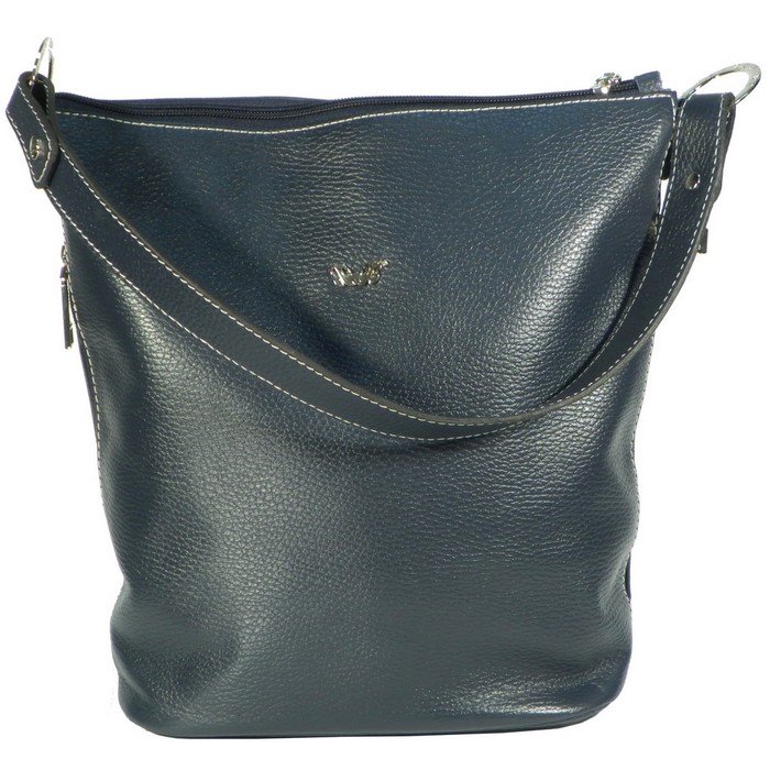 Сумка женская, отделение на молнии, наружный карман, цвет синий