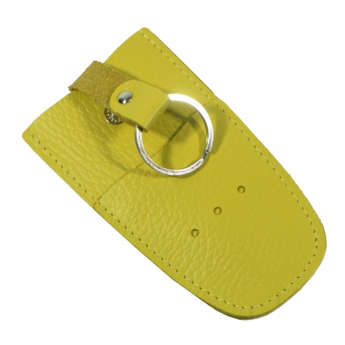 Футляр для ключей, кольцо, цвет жёлтый