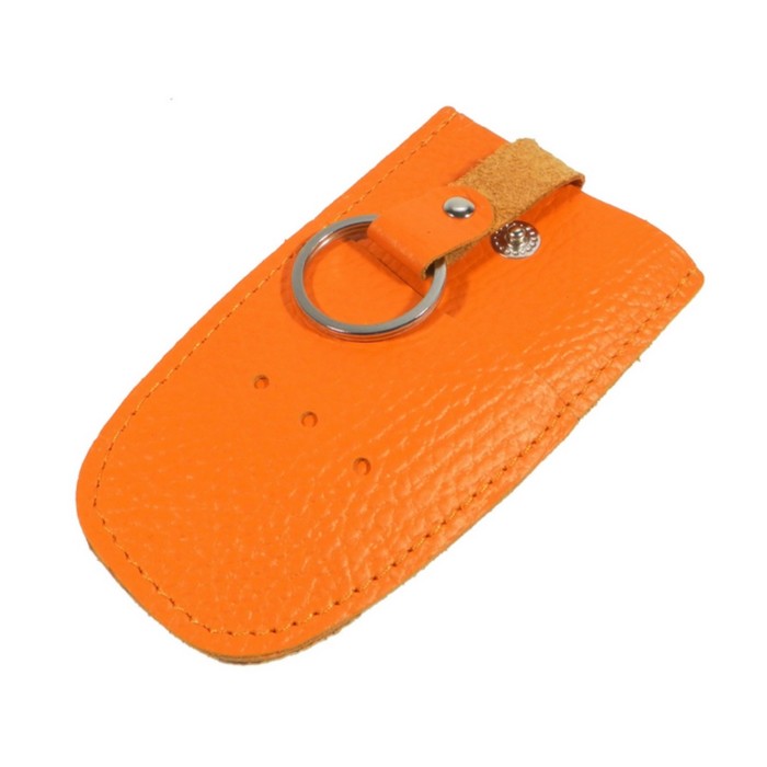 Футляр для ключей, кольцо, цвет оранжевый