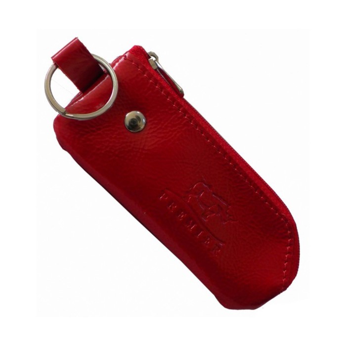 Футляр для ключей на молнии, цвет красный
