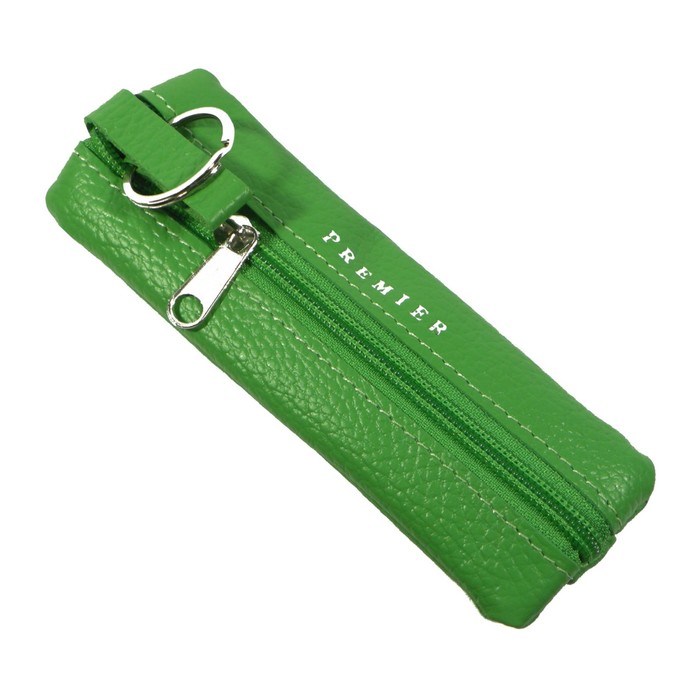 Футляр для ключей на молнии, цвет зелёный