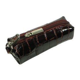 

Футляр для ключей на молнии, цвет бордовый