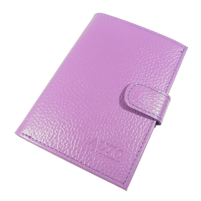 Обложка для автодокументов, отдел для паспорта, отдел для купюр, цвет сиреневый