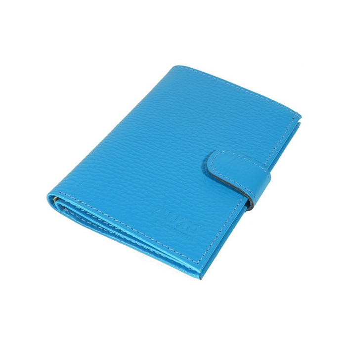 Обложка для автодокументов, отдел для паспорта, отдел для купюр, цвет голубой