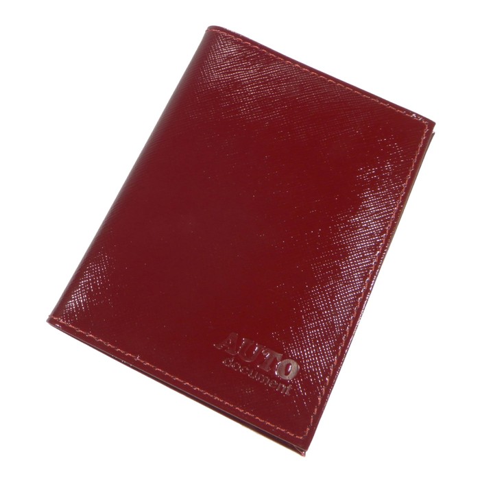 Обложка для автодокументов, цвет красный