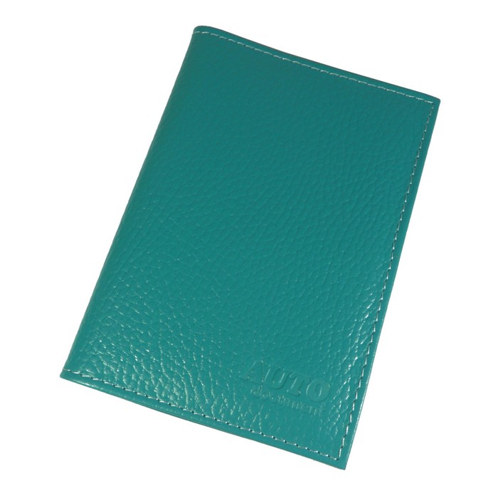 Обложка для автодокументов, цвет бирюзовый