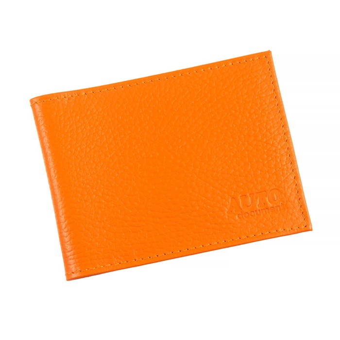 Обложка для автодокументов, цвет оранжевый