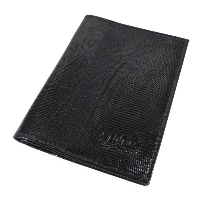 Обложка для автодокументов, отдел для паспорта, цвет чёрный