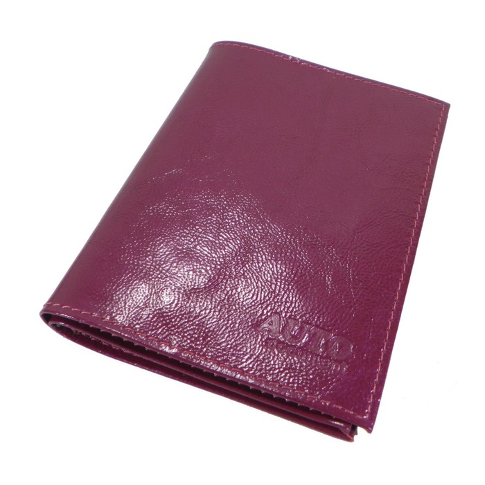 Обложка для автодокументов, отдел для паспорта, цвет розовый